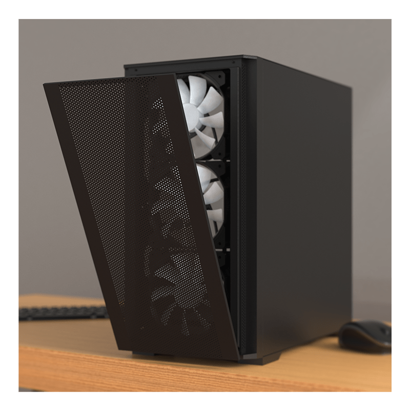 Vektra RDY Air 100 Black AMD Gaming PC (AMD Ryzen CPU, Nvidia GeForce RTX, 32GB DDR5 6000MT/s, 1TB NVMe SSD, Win - 11 Pro, 2 Years Warranty) - Vektra Computers LLC Vektra RDY Air 100 Black AMD Gaming PC (AMD Ryzen CPU, Nvidia GeForce RTX, 32GB DDR5 6000MT/s, 1TB NVMe SSD, Win - 11 Pro, 2 Years Warranty) - Vektra Computers LLC